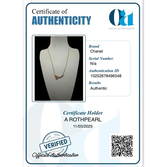 Chanel 01 P Pink Enamel Star Necklace Gold Tone - Picture 6 of 8